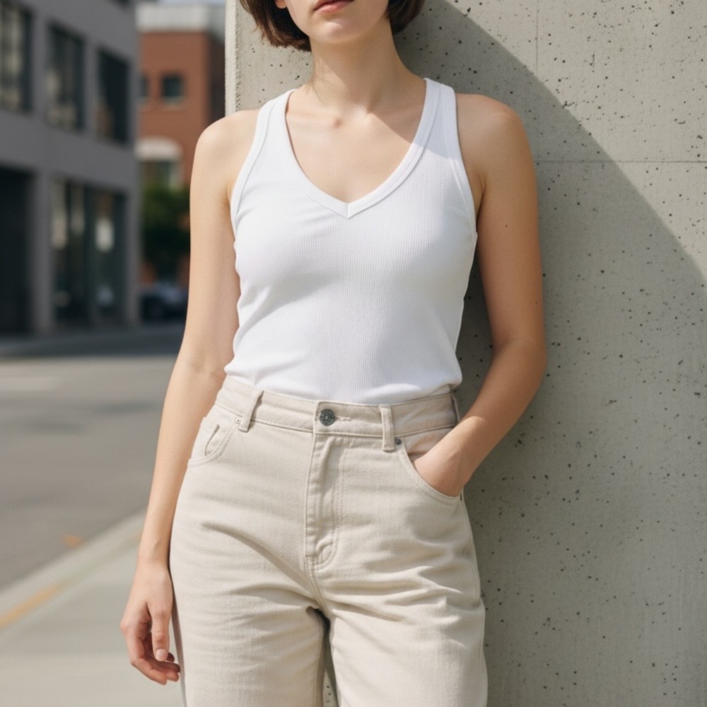 2 for 1 price! THIS WEEK‎ ONLY! Athleta White V-Neck Tank Top - XS